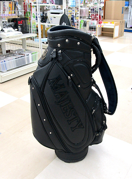 MAJESTY マジェスティ キャディバッグ 5分割 レザー調 ブラック MAJESTY マジェスティ キャディバッグ 5分割 レザー調 ブラック