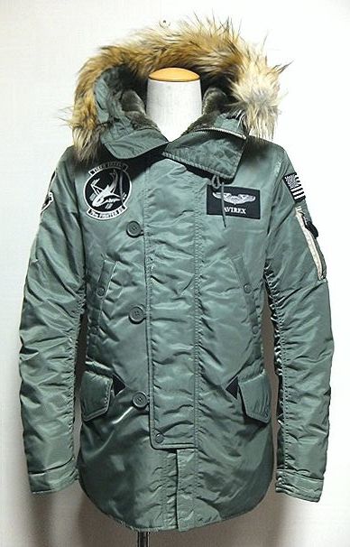 極上:AVIREX.N-3B WITH PATCHES 75th FIGHTER SQUADRON フライト