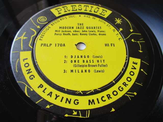 THE MODERN JAZZ QUARTET 米国 PRESTIGE RECORDS 10 LP オリジナル盤