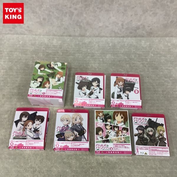 1円～ 内未開封含 Blu-ray ガールズ＆パンツァー 1巻-6巻 特装限定版、これが本当のアンツィオ戦です！