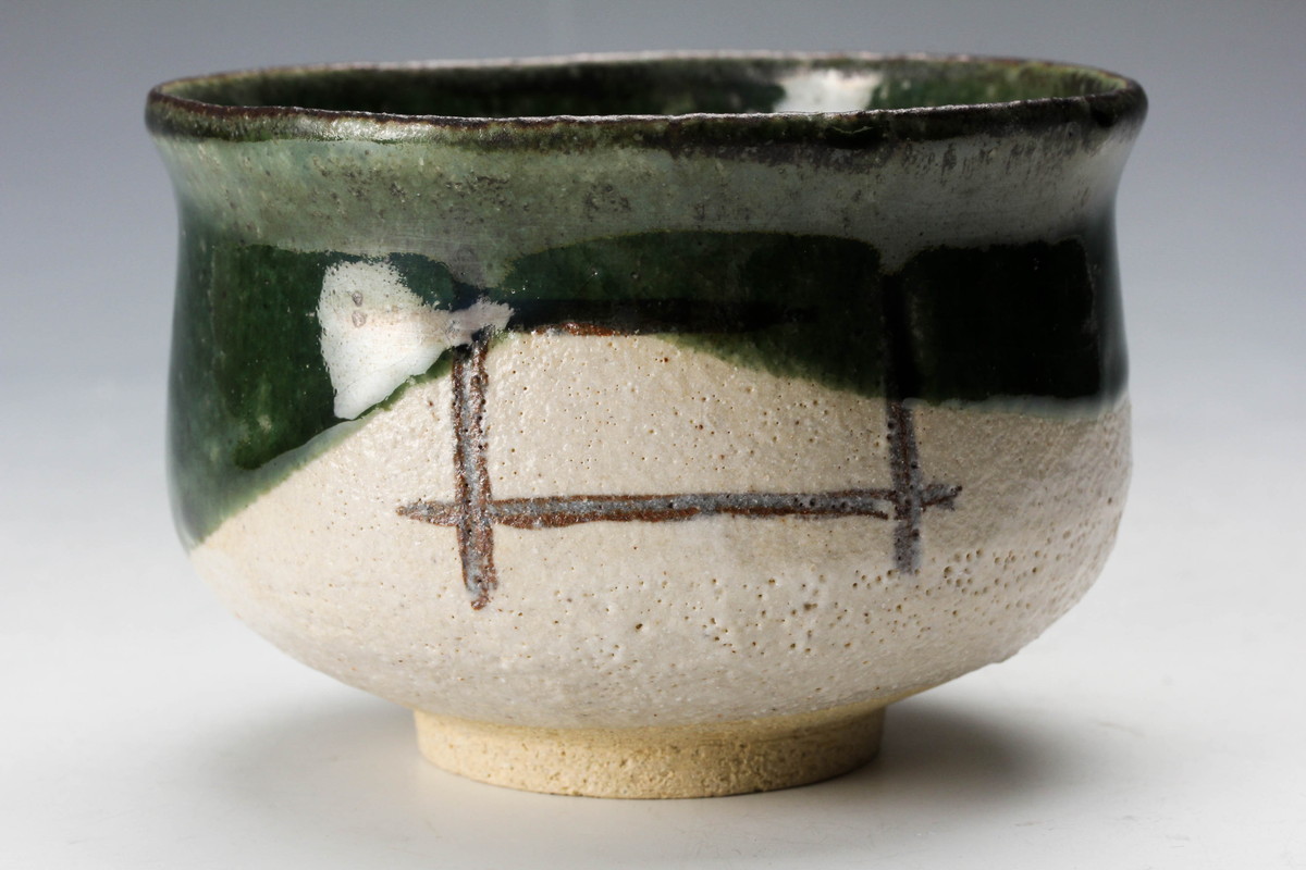 杉本貞光 寺垣外 共箱 茶碗 織部 茶道具 - 公式通販 寺垣外窯 二重箱