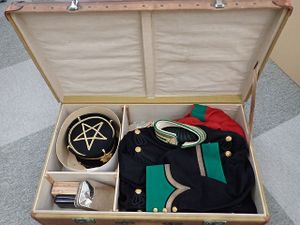 実物 日本軍尉官用行李 スーツケース 日露戦争 明治実物