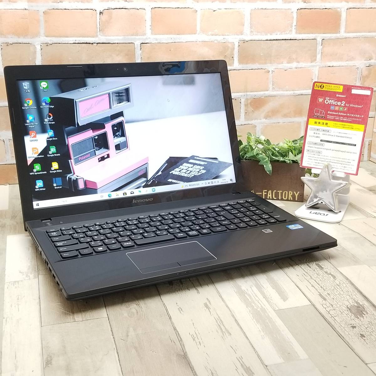 Lenovo G500 ノートパソコン メモ8G SSDで快適 Office付き Lenovo