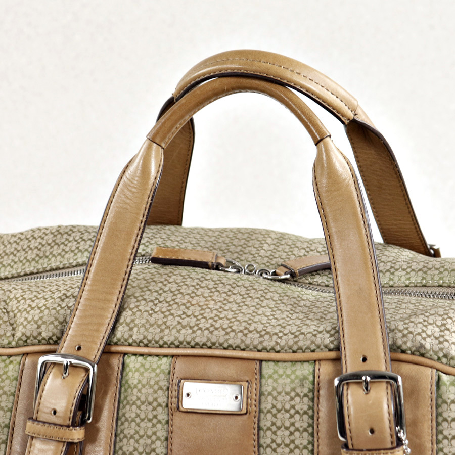 相場価格￥91,800- 美品 COACH コーチ 5061 牛革 部分レザー ミニ  