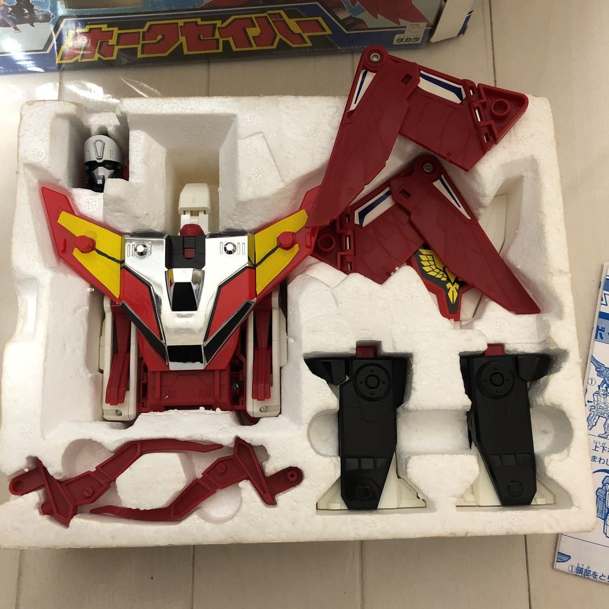 当時モノ 空の3体合体+1 ホークセイバー 箱付き 伝説の勇者ダ・ガーン  