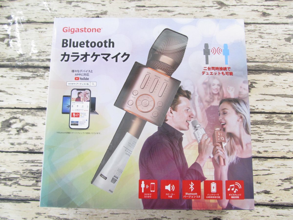 3 3c Gigastone カラオケマイク スピーカー内蔵 ピンクゴールド Qp カラオケ機器 売買されたオークション情報 Yahooの商品情報をアーカイブ公開 オークファン Aucfan Com