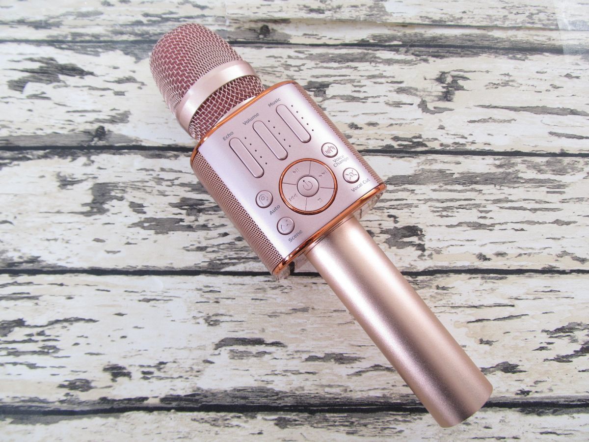 3 3c Gigastone カラオケマイク スピーカー内蔵 ピンクゴールド Qp カラオケ機器 売買されたオークション情報 Yahooの商品情報をアーカイブ公開 オークファン Aucfan Com