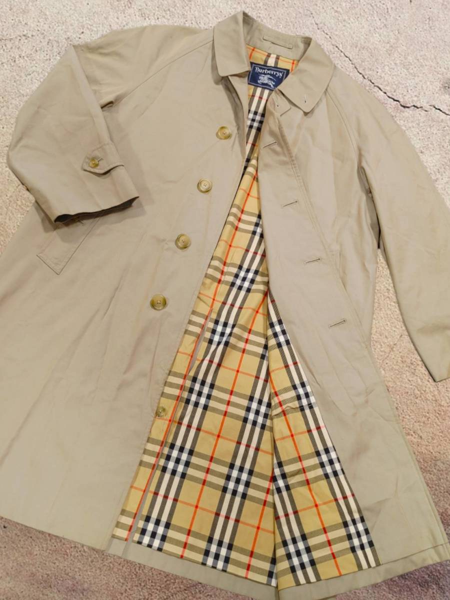 BURBERRY LONDON ステンカラー　スプリングコート ノバチェック Burberrys ☆ バーバリーズ 】 ☆ ステンカラーコート ☆ ノバチェック