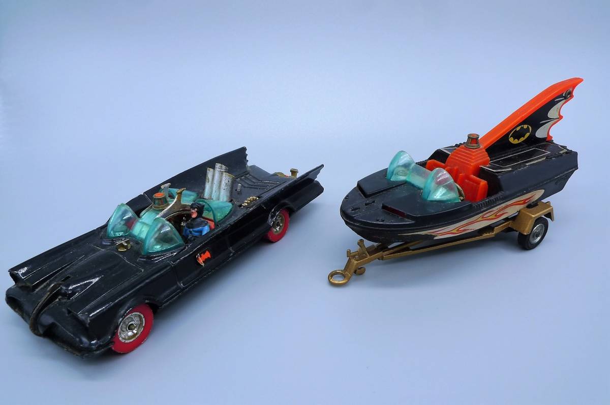 コーギー CORGI TOYS バットモービル バットボート付 当時物