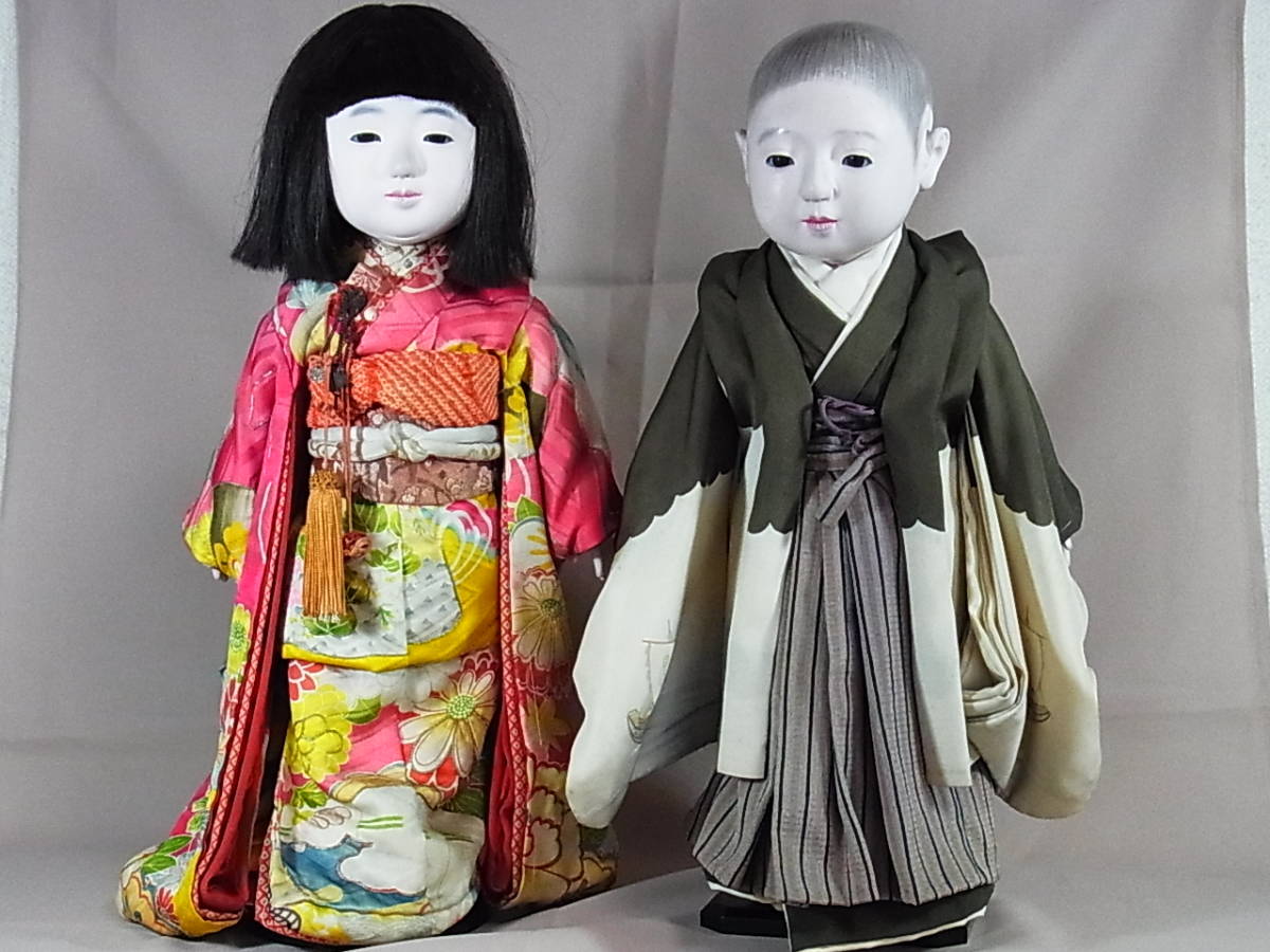 市松人形 女の子 男の子 - 古い 2体まとめ 裸人形 Yahoo!オークション 