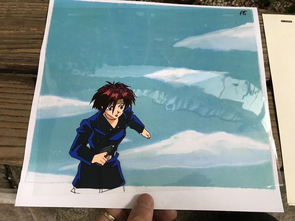 B166 ガンダムX エニル エル セル画 原画 コピー背景付 アニメ