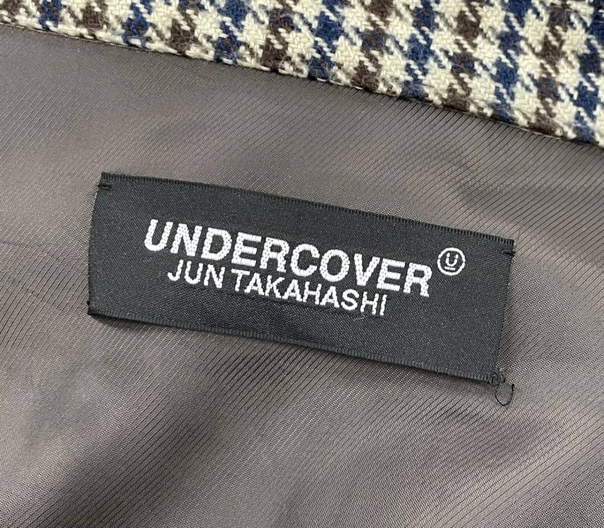 □ UNDERCOVER 18SS タチキリ ネルチェック 千鳥 コットン オーバー 