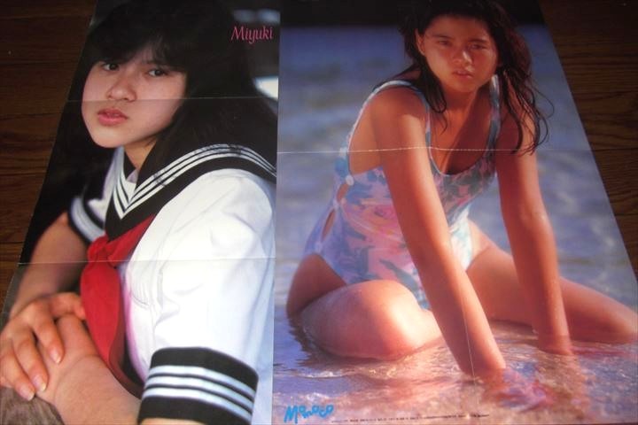☆80年代【菊池桃子、杉浦幸】水着ポスター2枚セット 送料140円