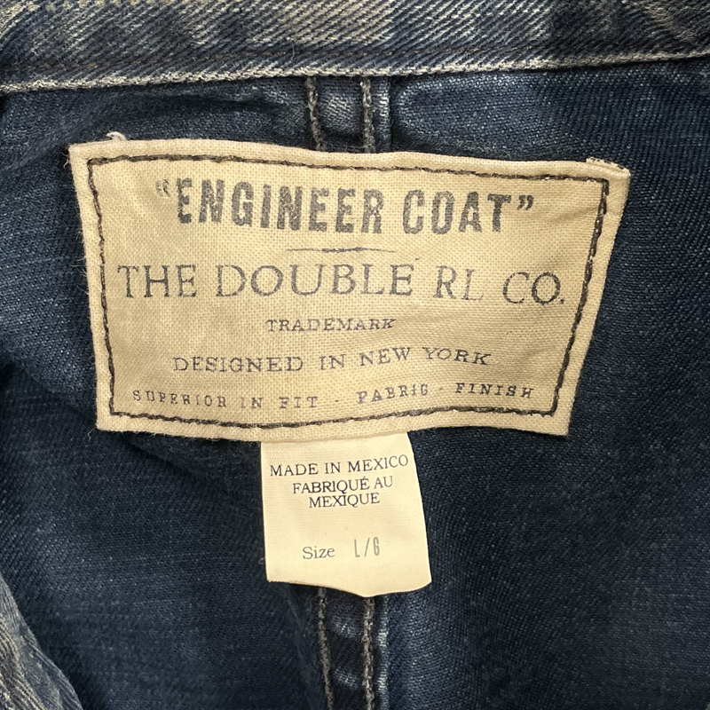 RRL ENGINEER COAT インディゴ L ダブルアールエル ウォバッシュ 