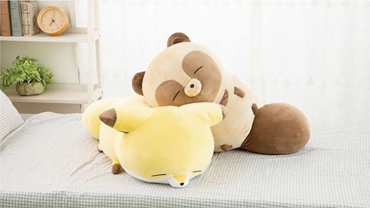 タヌキとキツネ すやすやフレンド おうち リラックス タヌキ キツネ 2