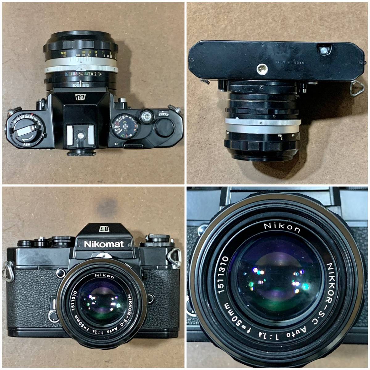 ☆Nikomat EL 二コマート Nikon ニコン レンズ NIKKOR-S・C Auto 1:1.4 