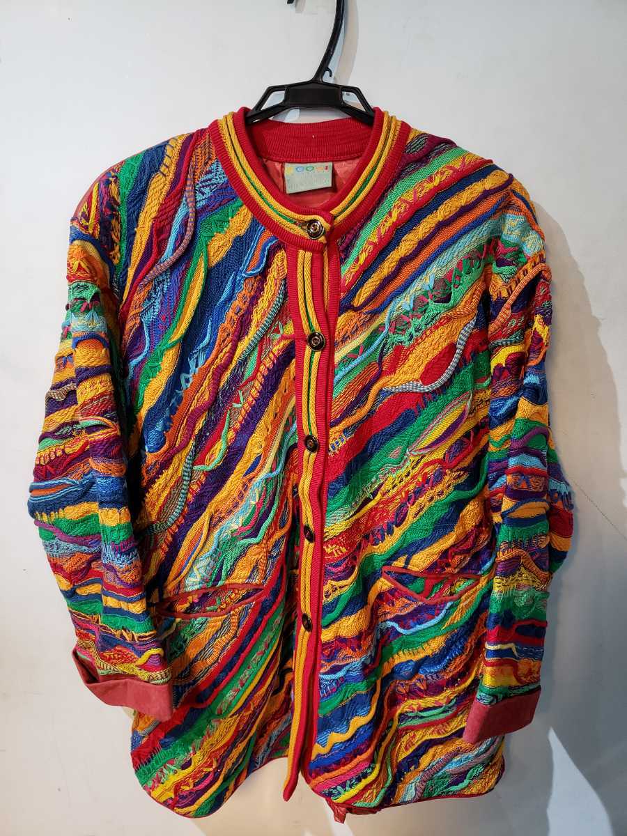 COOGI クージー 3Dニット セットアップ コットンカーディガン  