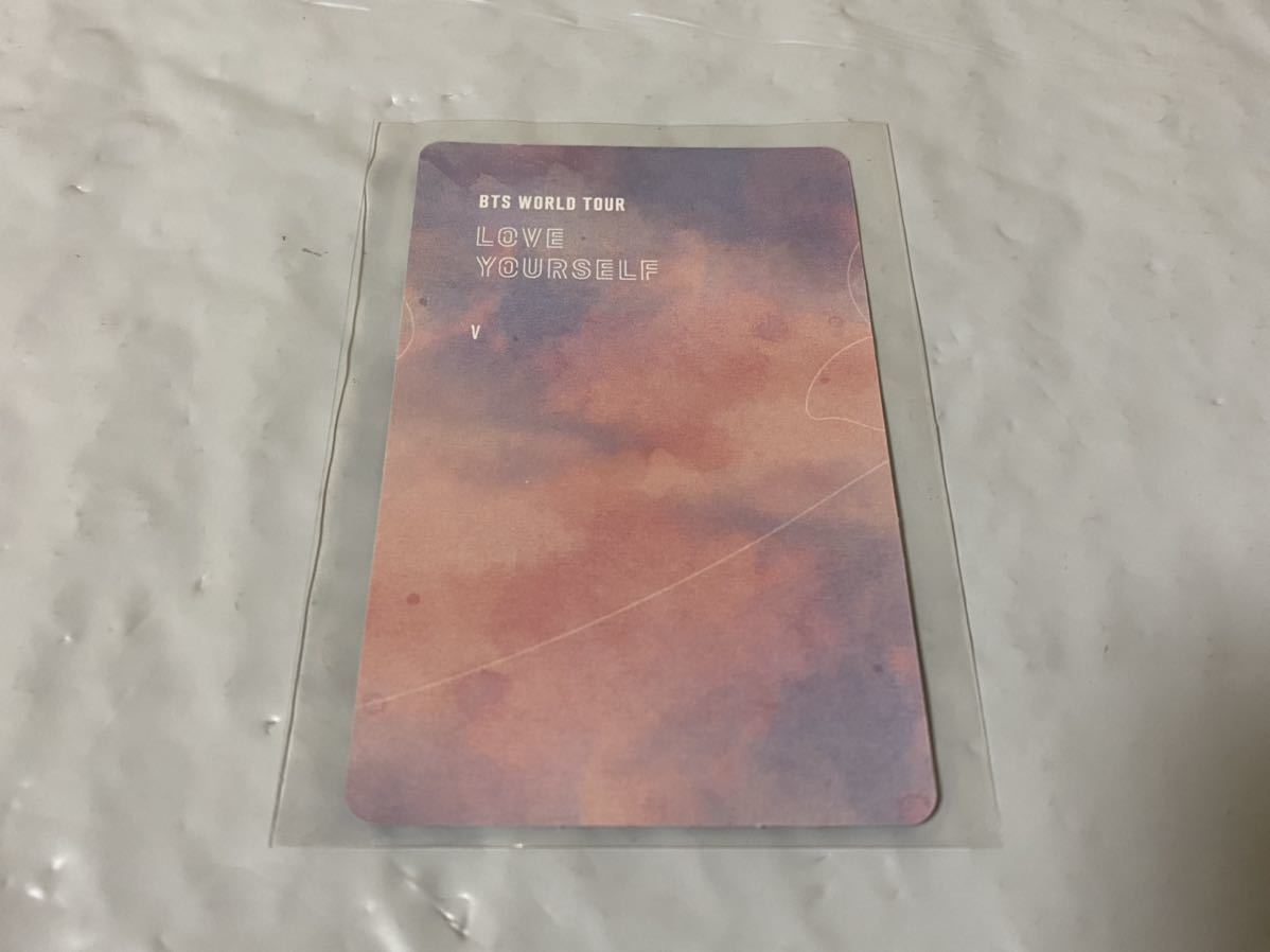 BTS WORLD TOUR LOVE YOURSELF SEOUL DVD 公式トレカ V 防弾少年団