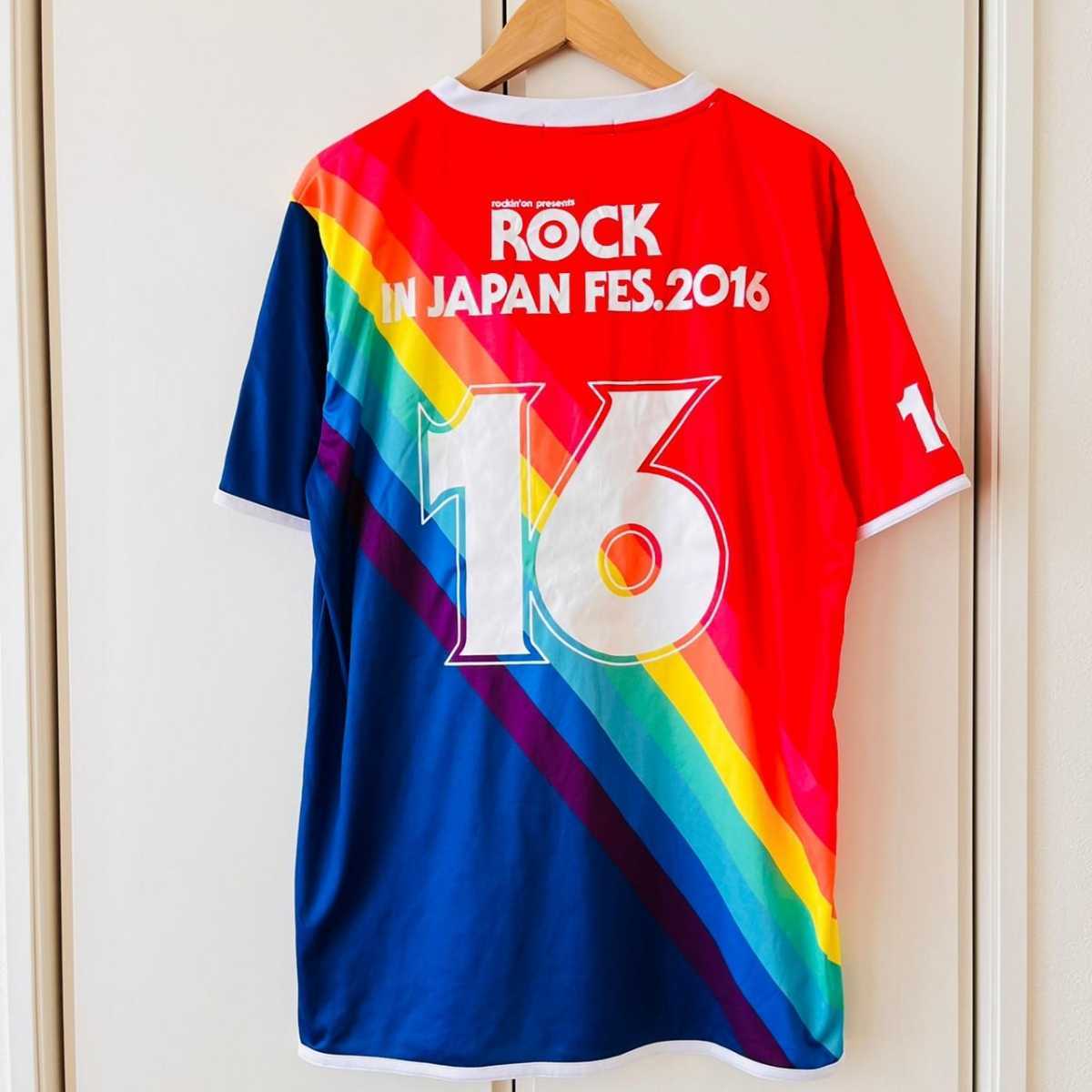 F4324cl Rock In Japan Festival 16 ロックインジャパン サイズl 半袖tシャツ フェスt カラフル レインボー メンズ ユニセックス Tシャツ 売買されたオークション情報 Yahooの商品情報をアーカイブ公開 オークファン Aucfan Com