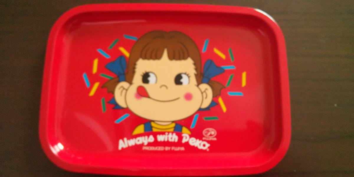 ペコちゃん トレー 缶 不二家ペコちゃんノベルティーグッズ 昭和レア 