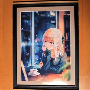 サイン入り保証書付】複製原画(A2）A『Claire』 HitenkeiのYahoo