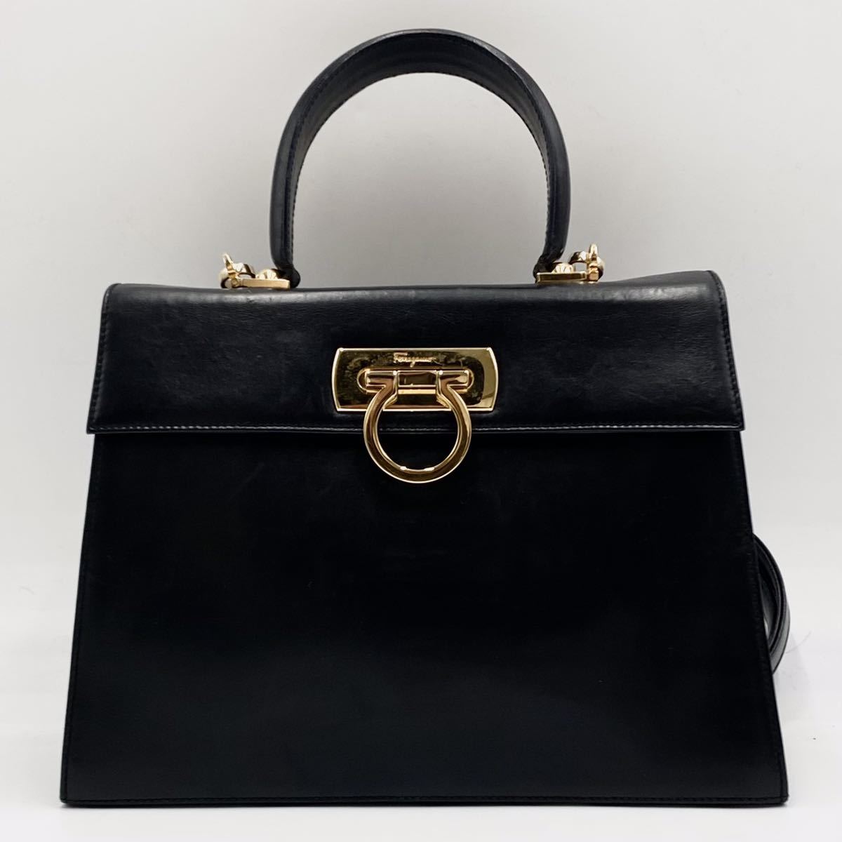 1円~極美品 Salvatore Ferragamo フェラガモ ハンドバッグ 1円~極美品 Salvatore Ferragamo フェラガモ ハンドバッグ