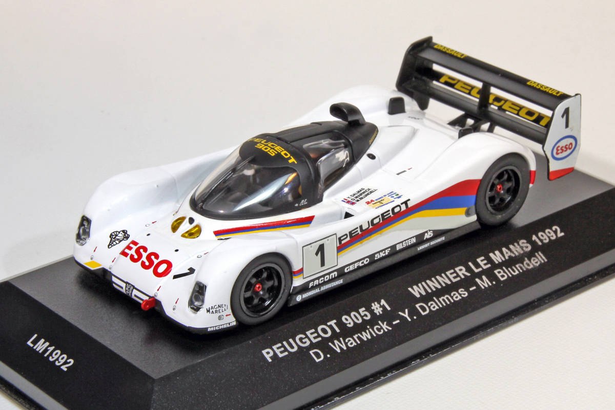 【激レア】スパーク 1/43 プジョー 905 1992 ルマン優勝車 No.1 1/43 ixo プジョー 905 #1 ワーウィック／ダルマス／ブランデル 1992年