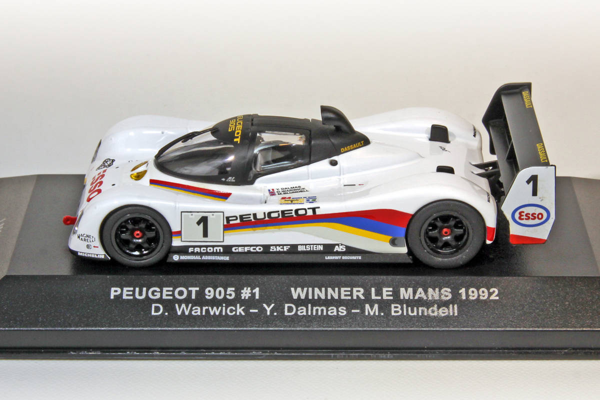 1/43 ixo プジョー 905 #1 ワーウィック／ダルマス／ブランデル 1992年