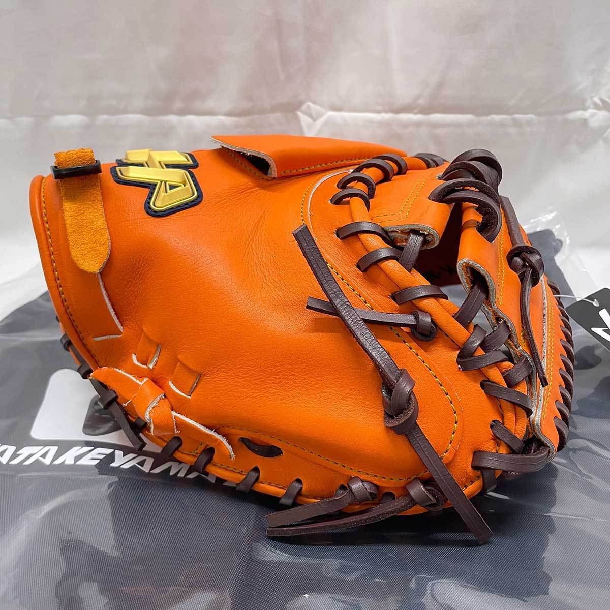 中古・未使用品】ハタケヤマ 硬式用キャッチャーミット 右投げ 捕手用