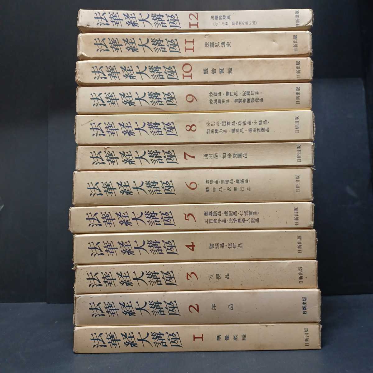 法華経大講座 全12巻/小林一郎 著/久保田正文 /日新出版 日蓮宗 (仏教 