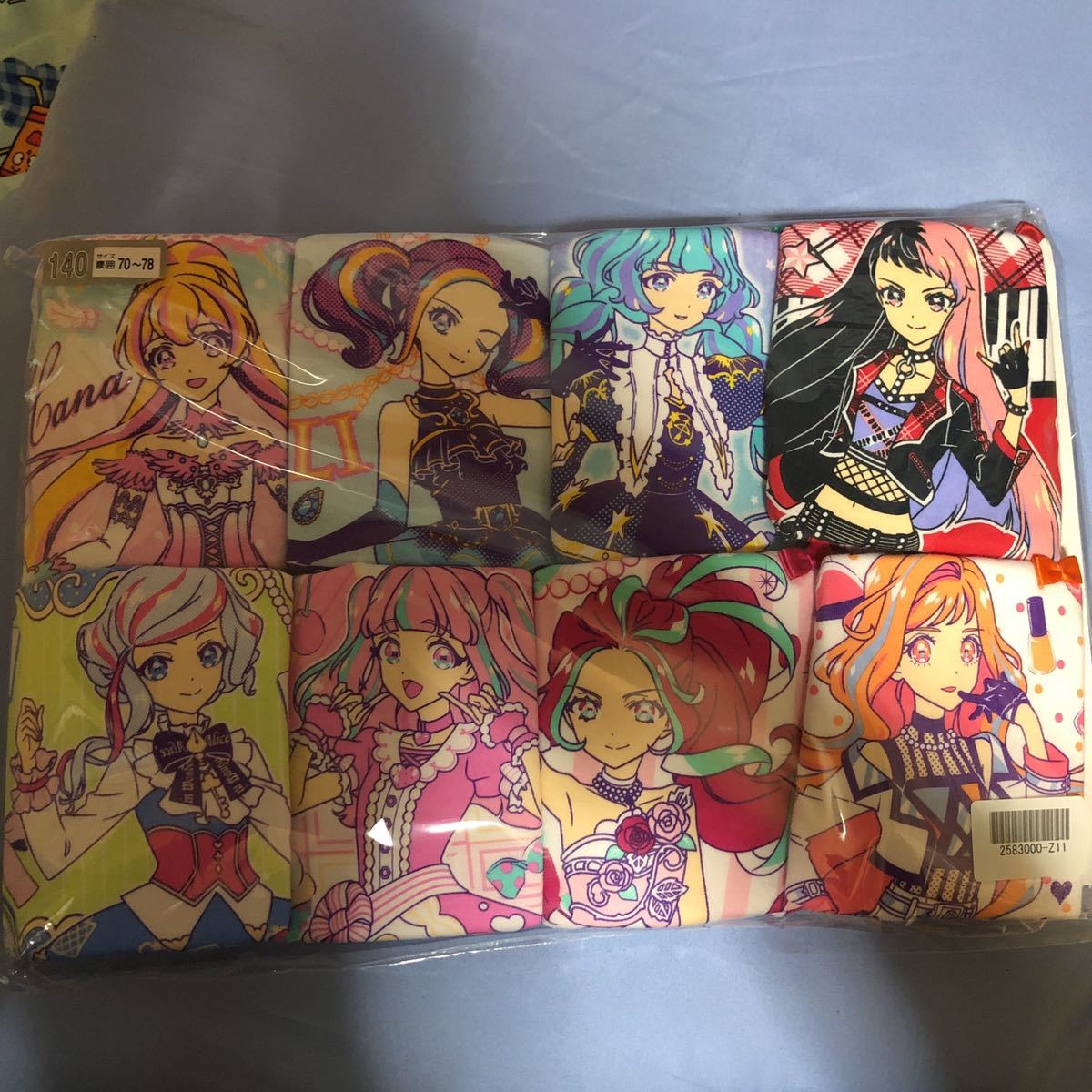 アイカツプラネット！ショーツ 140サイズ 8枚セット ミニポーチ付き  