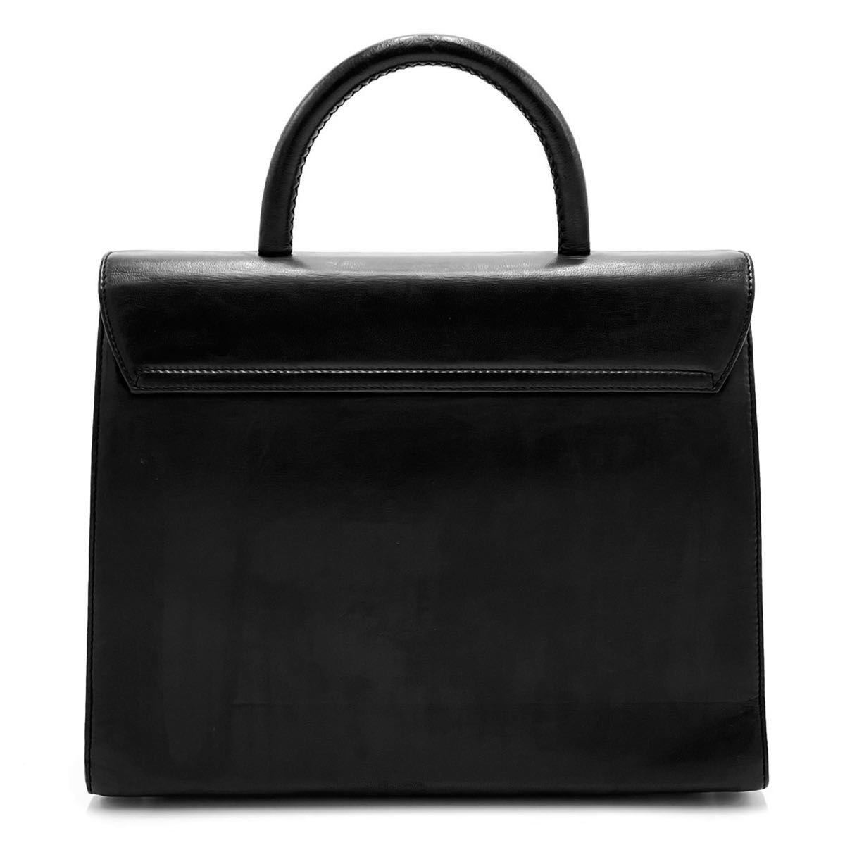 1円【超稀少・極美品】PRADA プラダ ケリー型 自立 ハンドバッグ 