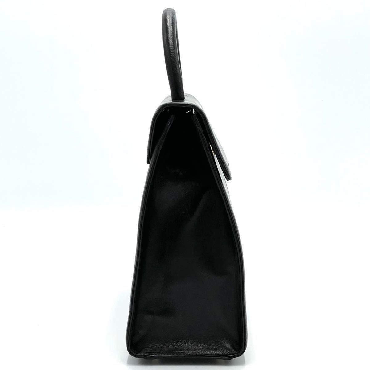 1円【超稀少・極美品】PRADA プラダ ケリー型 自立 ハンドバッグ 