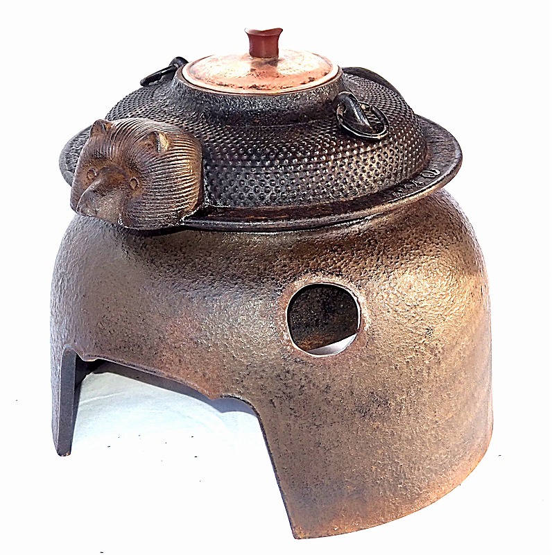 茶釜 風炉釜 分福茶釜 中古品 狸 タヌキ 珍品 2026年最新Yahoo