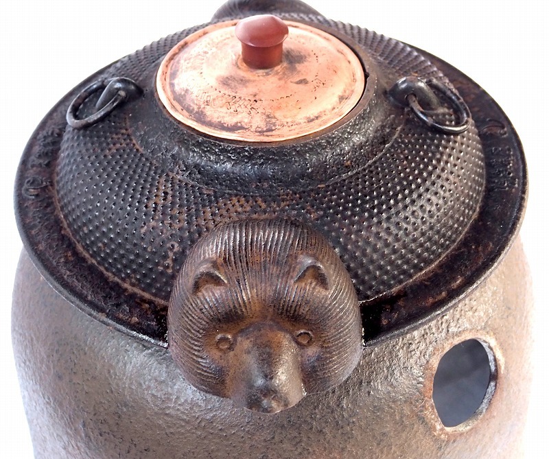 茶釜 風炉釜 分福茶釜 中古品 狸 タヌキ 珍品 【公式通販】