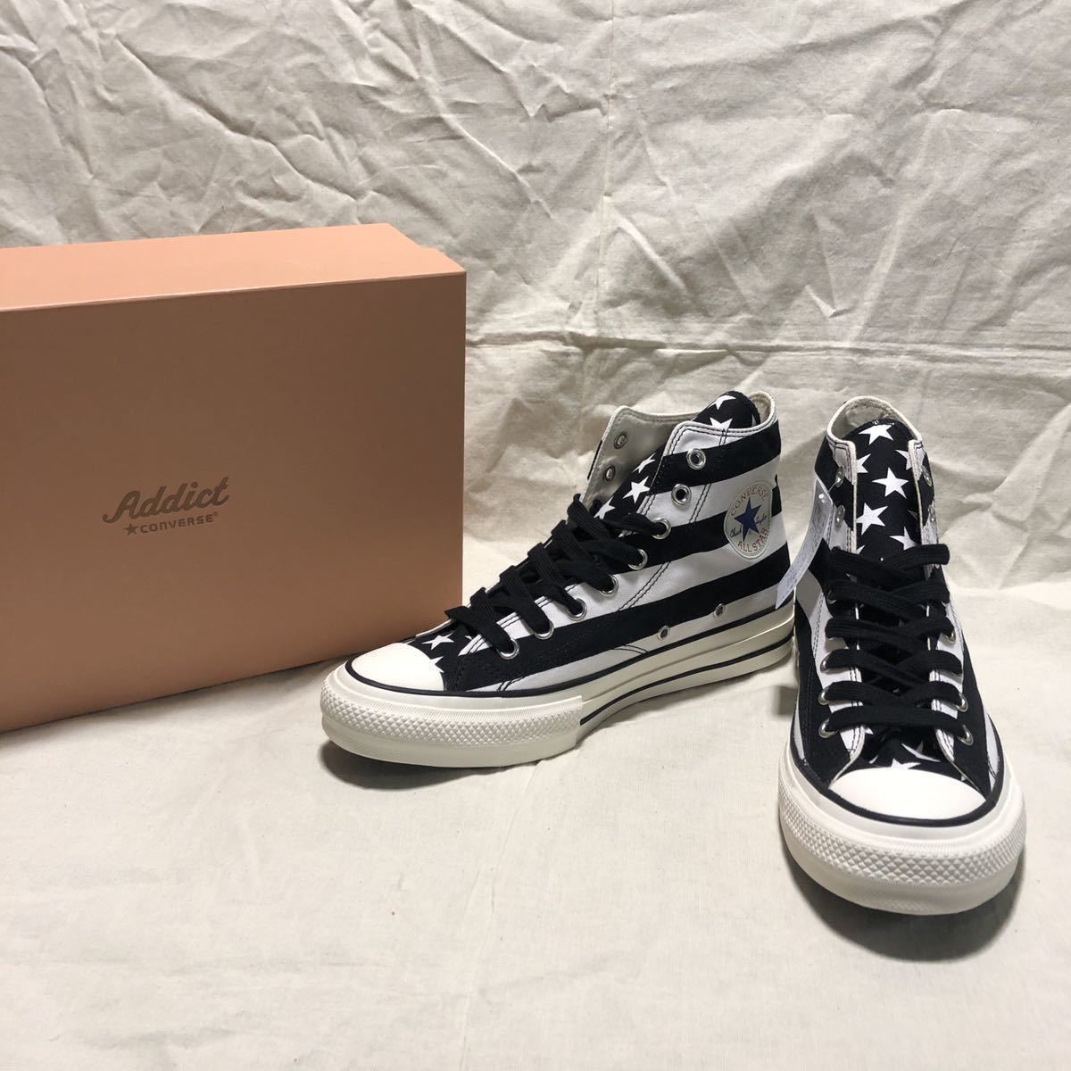 21AW新作 新品未使用 CONVERSE ADDICT コンバースアディクト CHUCK TAYLOR MATERIAL HI チャックテイラー US7 1/2 26cm 星条旗