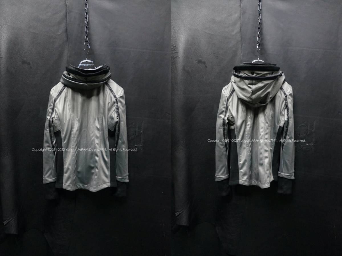 LUV MAISON ビッグフード ライダースパーカー 46 レザー切替 光沢 メタリック ジャージ ジャケット フーディー ストレッチ ジャックローズ ジャックローズ メルトンライダースジャケット 0 ROSE MAISON STORE公式通販)