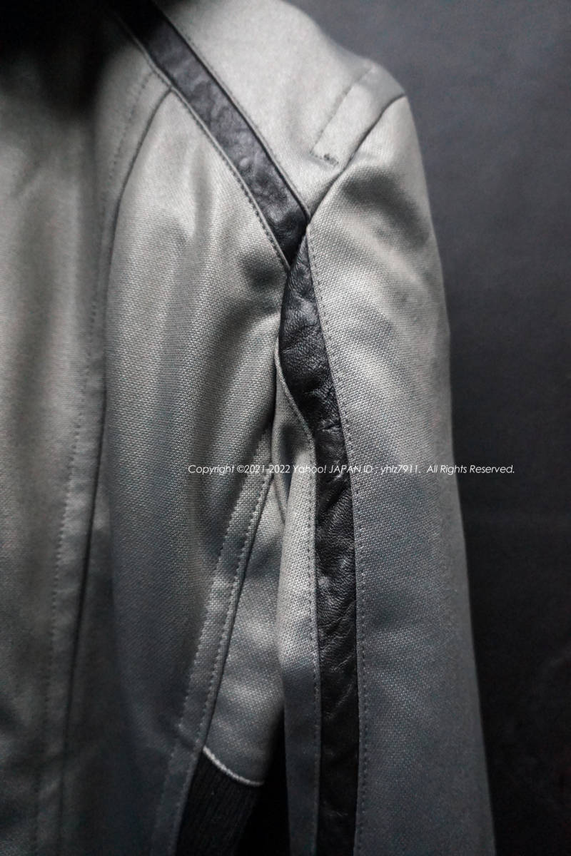 LUV MAISON ビッグフード ライダースパーカー 46 レザー切替 光沢 メタリック ジャージ ジャケット フーディー ストレッチ ジャックローズ ジャックローズ メルトンライダースジャケット 0 ROSE MAISON STORE公式通販)