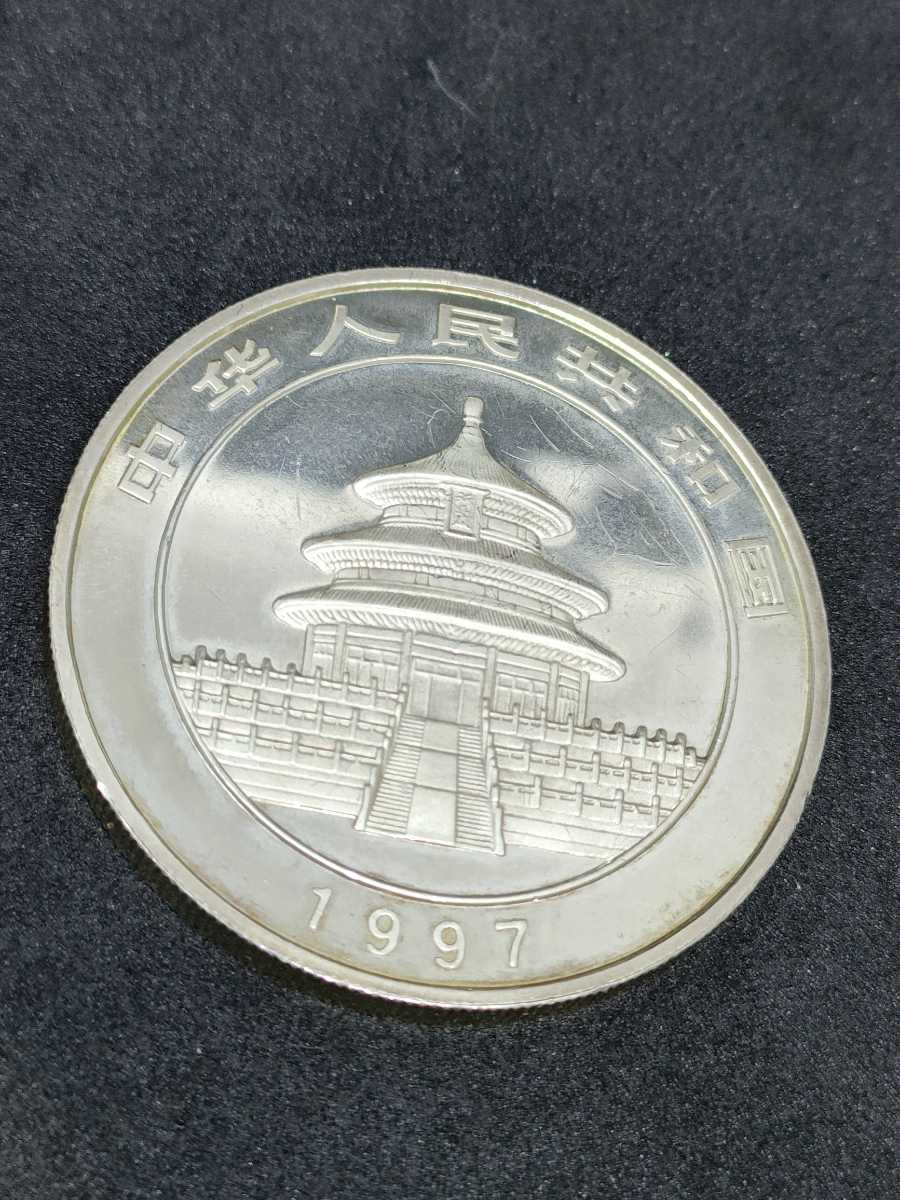 ☆☆中国パンダ銀貨(１oz)☆☆ 1円〜☆中国銀貨 パンダ銀貨10元2枚☆1995 1997☆1oz .999 比重10.4