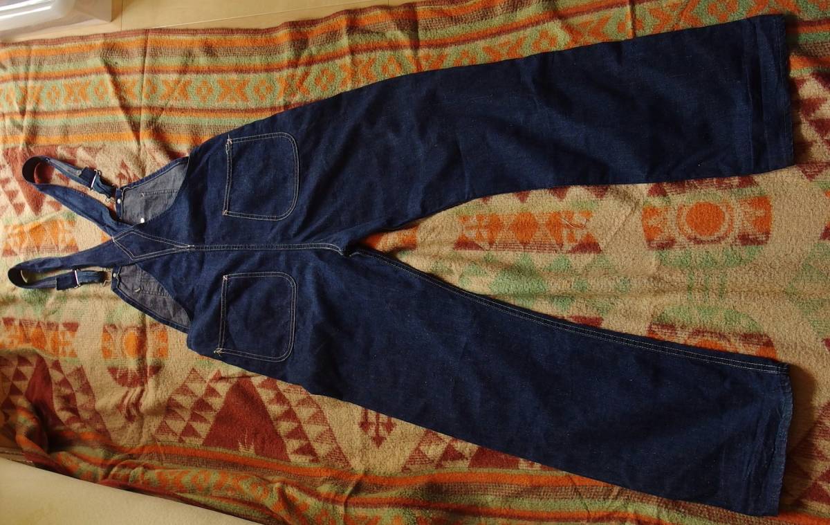 vintage】大戦モデル 月桂樹ボタン オーバーオール ドーナツボタン