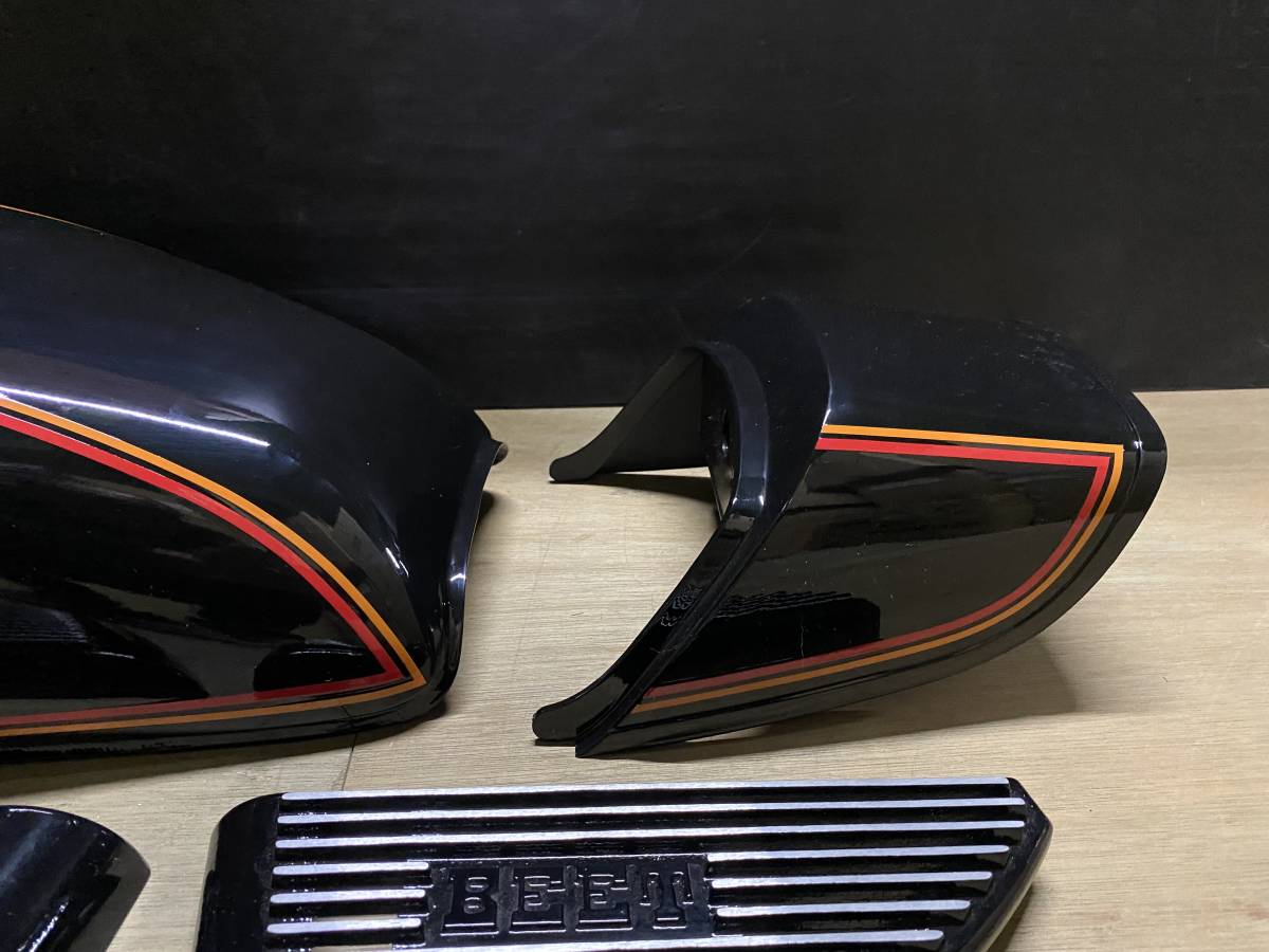 GS400 外装 セット 黒 橙 赤 E1ライン タンク テールカウル