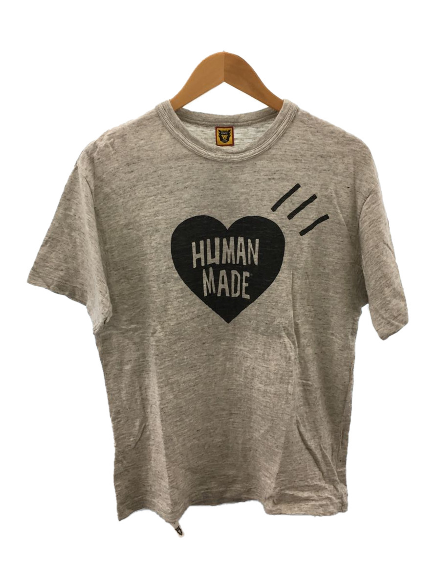 HUMAN MADE◆Tシャツ/L/コットン/GRY