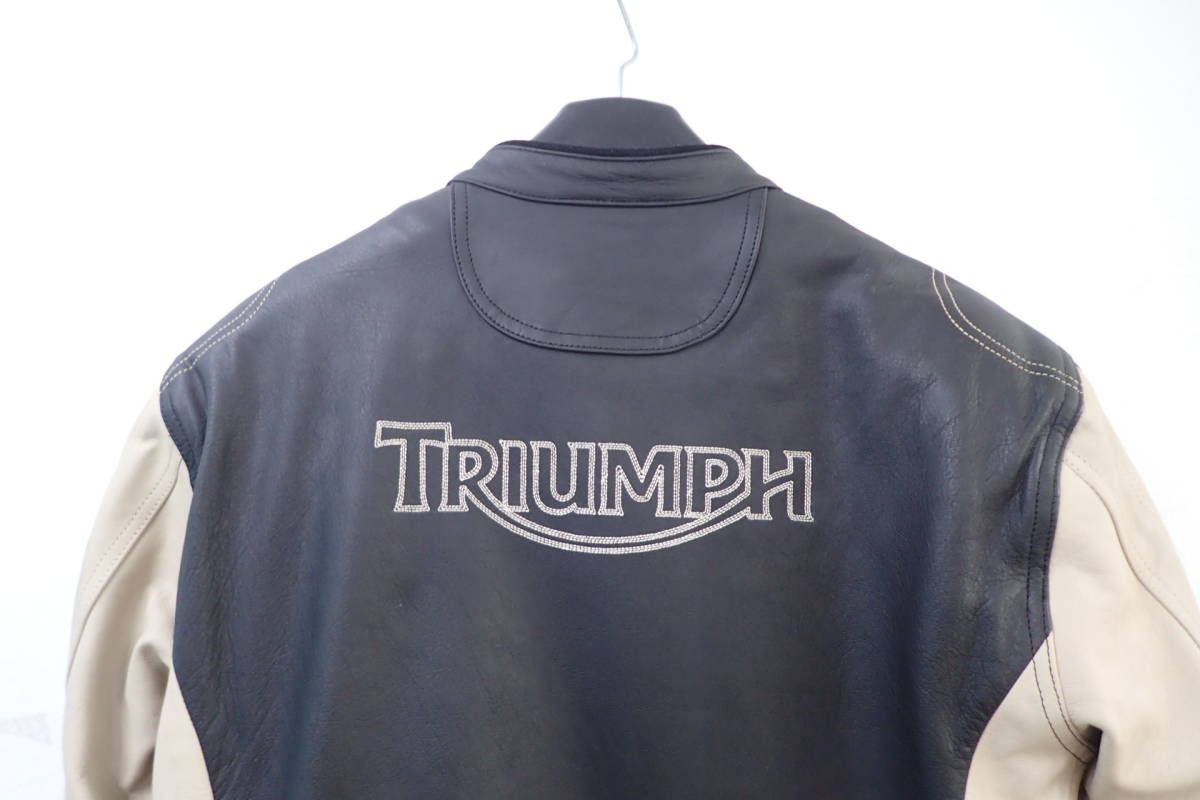 トライアンフ TRIUMPH 本革 レザー シングル ライダース ジャケット 