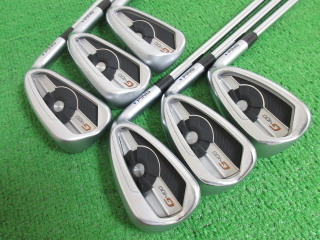 PING G400 アイアンセット 6本セット　黒ドット ピン◇◇ PING G400 アイアン 6本 #5-W Zelos6 ◇◇アイアンセット AS14