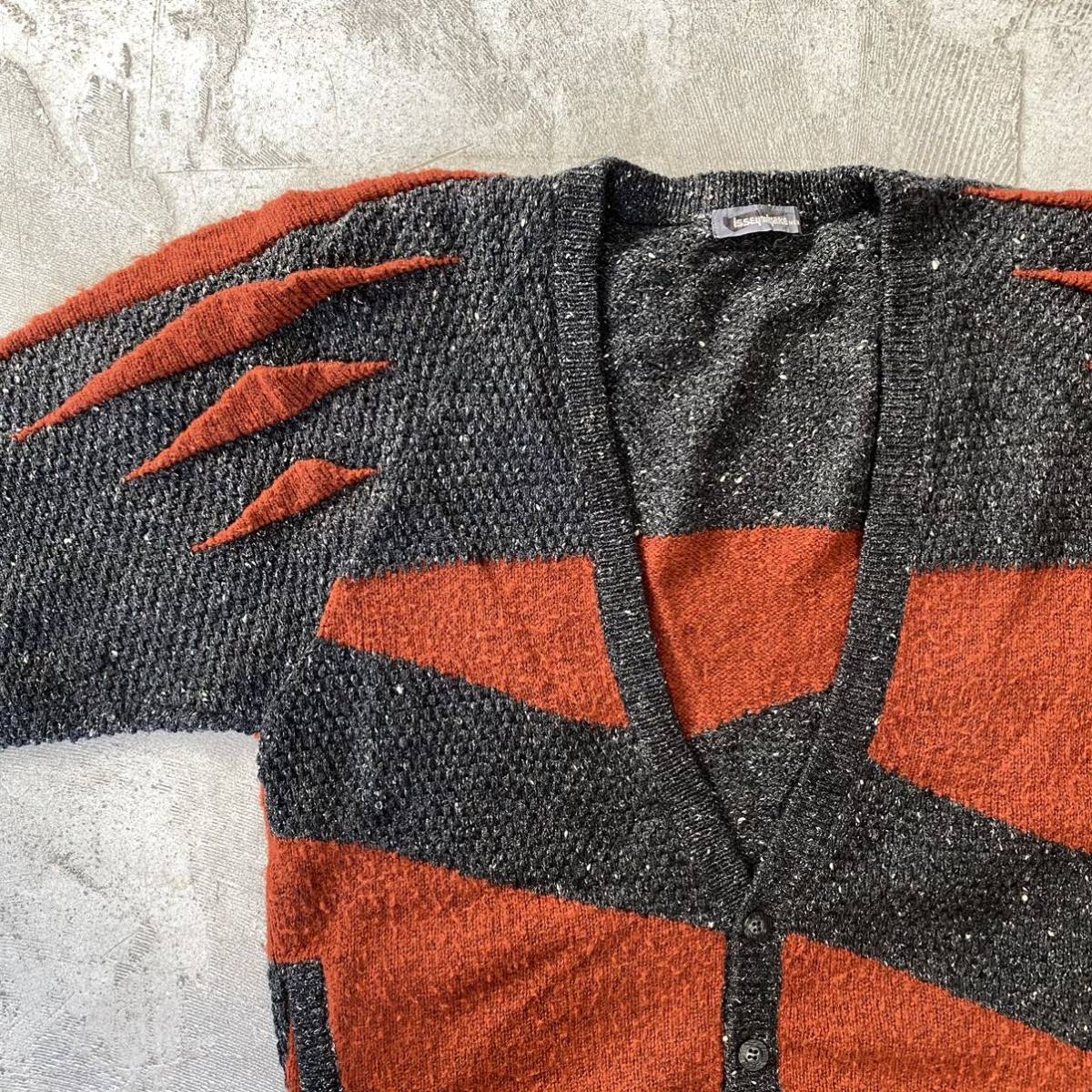 イッセイミヤケ I.S. 80s ヴィンテージ ジャケット カーディガン 綿 80s Vintage ISSEY MIYAKE MEN ヴィンテージ イッセイミヤケ メン 立体