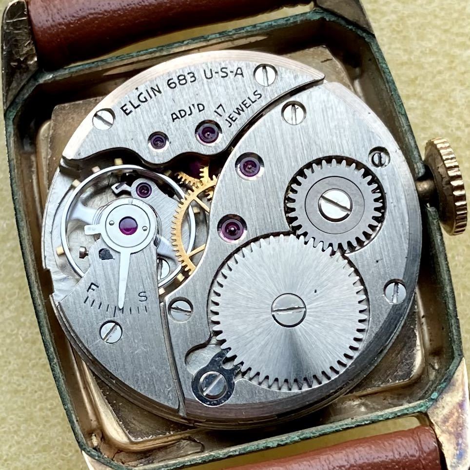 美品・動作良好】エルジン アンティーク 腕時計 1950年代 手巻き 