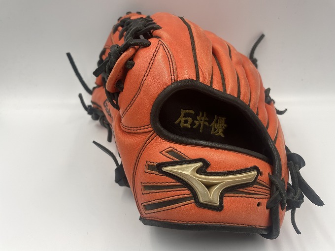 値下げ不可【中古】ミズノ　グローバルエリート　オーダー　一般外野手用　刺繍あり ミズノ 軟式少年外野手用グローブ 左投用 グローバルエリートRG
