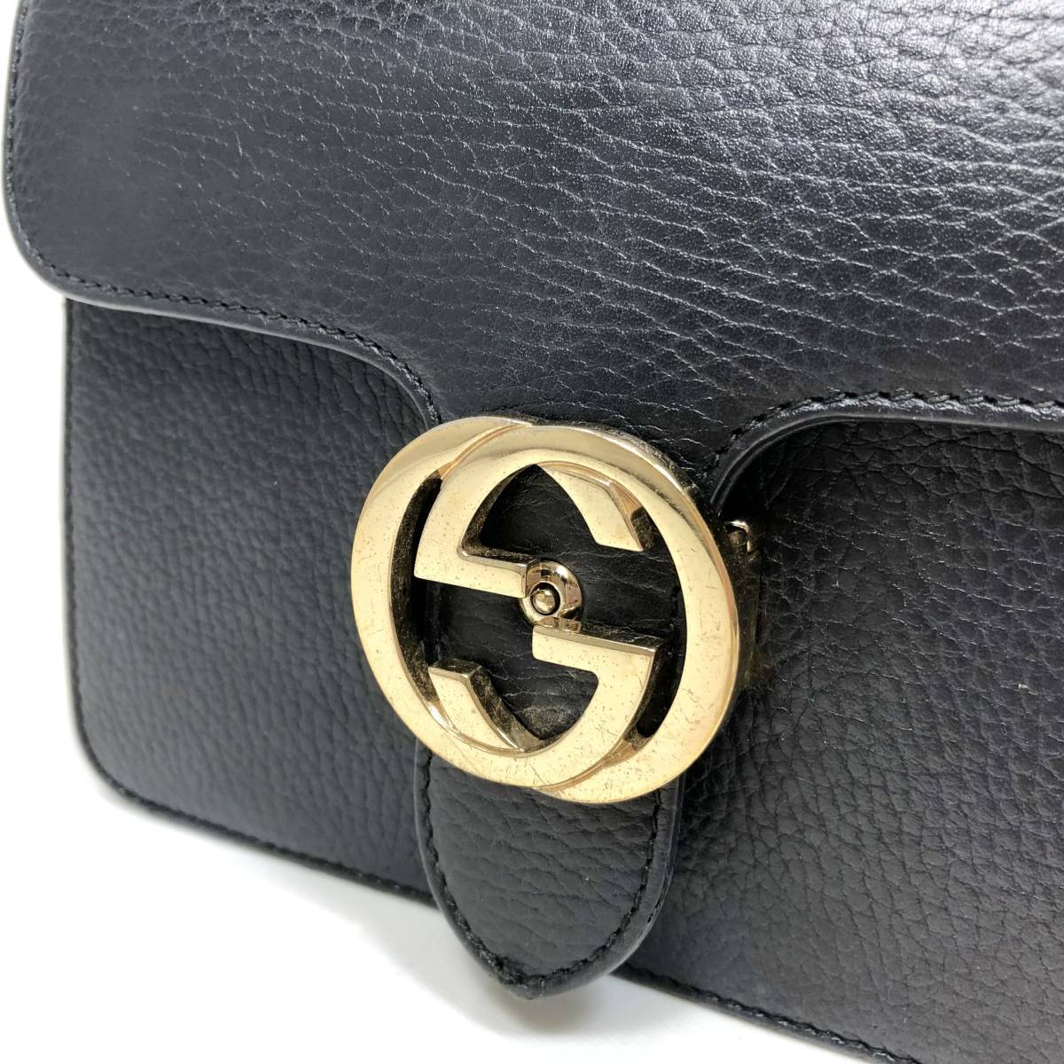 ▽【美品】GUCCI グッチ インターロッキングG ショルダーバッグ 510304 