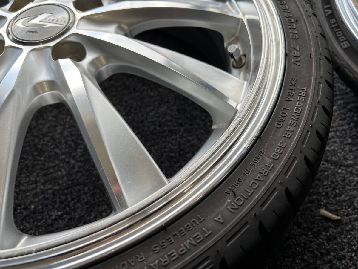 バリ山♪weds レオニス 16インチ 5J +43 PCD100 4穴/ロードクルザ 165 