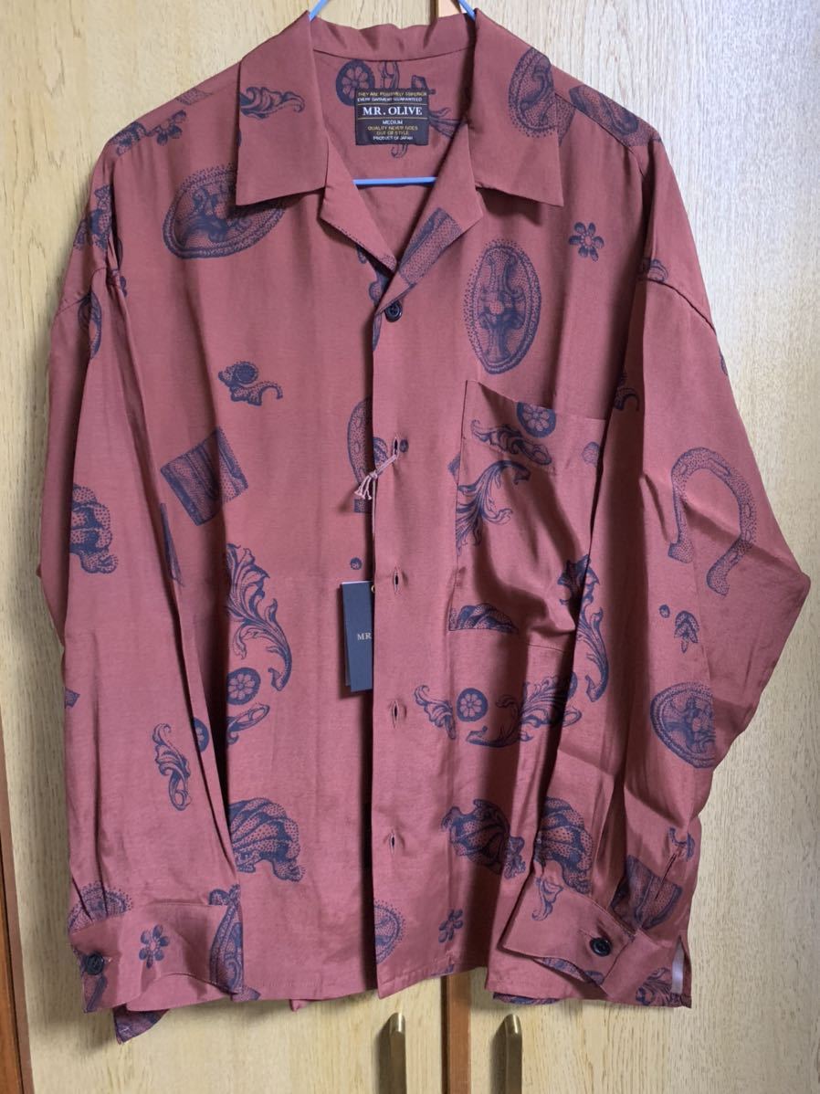 ARIKA × MR.OLIVEオープンカラーシャツアロハシャツミスターオリーブ  